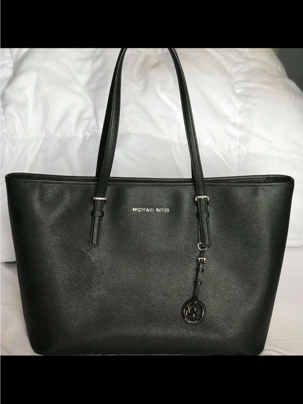 NEVER USED- Michael Kors Black Saffiano Large Tote